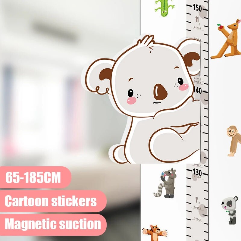 Removable 3d Three-dimensional Cartoon Height Stickers Self-adhesive Children's Magnetic Suction Baby Height Wall Stickers ShopOnlyDeal