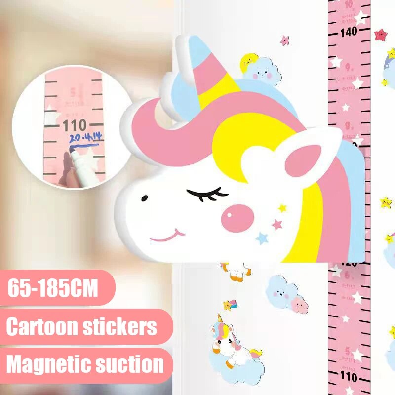 Removable 3d Three-dimensional Cartoon Height Stickers Self-adhesive Children's Magnetic Suction Baby Height Wall Stickers ShopOnlyDeal