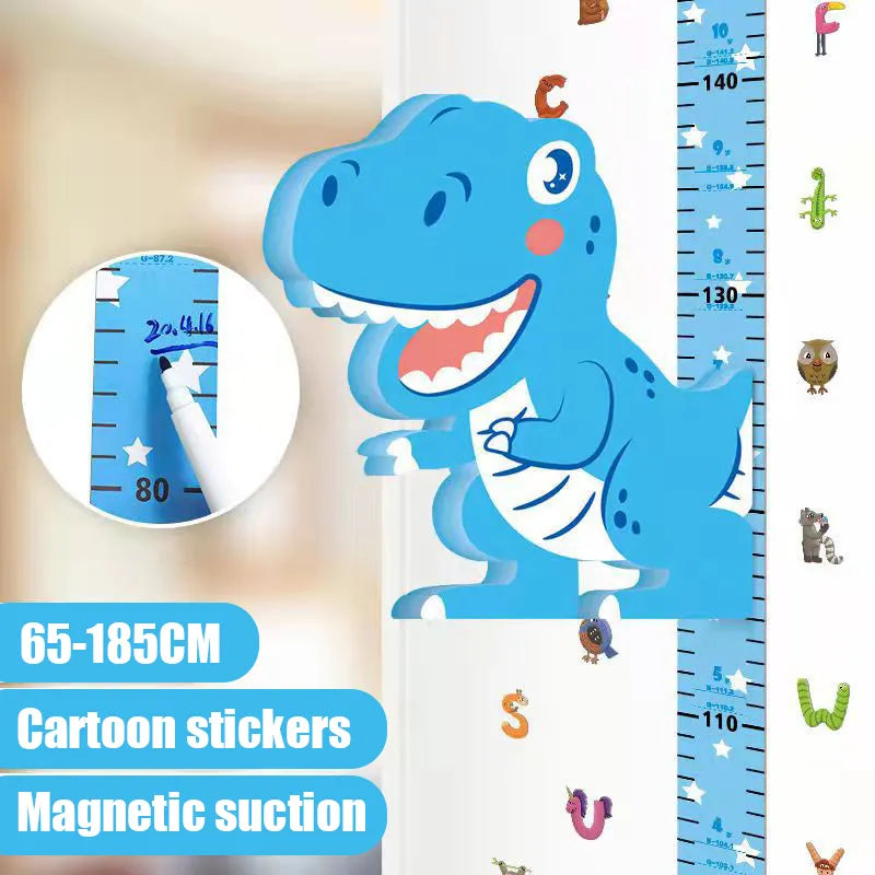 Removable 3d Three-dimensional Cartoon Height Stickers Self-adhesive Children's Magnetic Suction Baby Height Wall Stickers ShopOnlyDeal