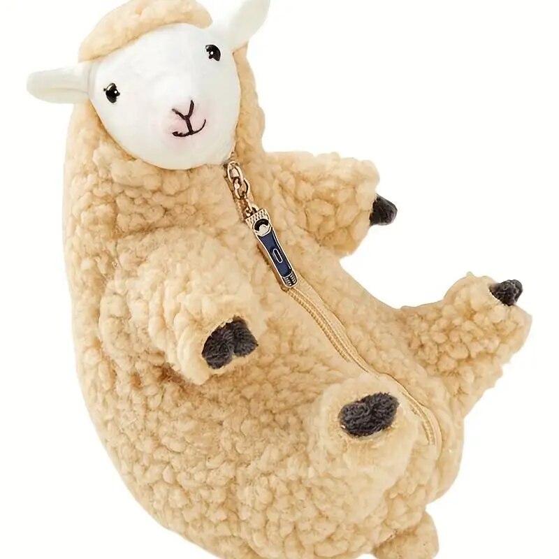 Removable Sheep Plush Doll Quality Long Plush Sheep Stuffed Animal Plush Simulation Lamb Doll Toys Children Room Decor Present ShopOnlyDeal