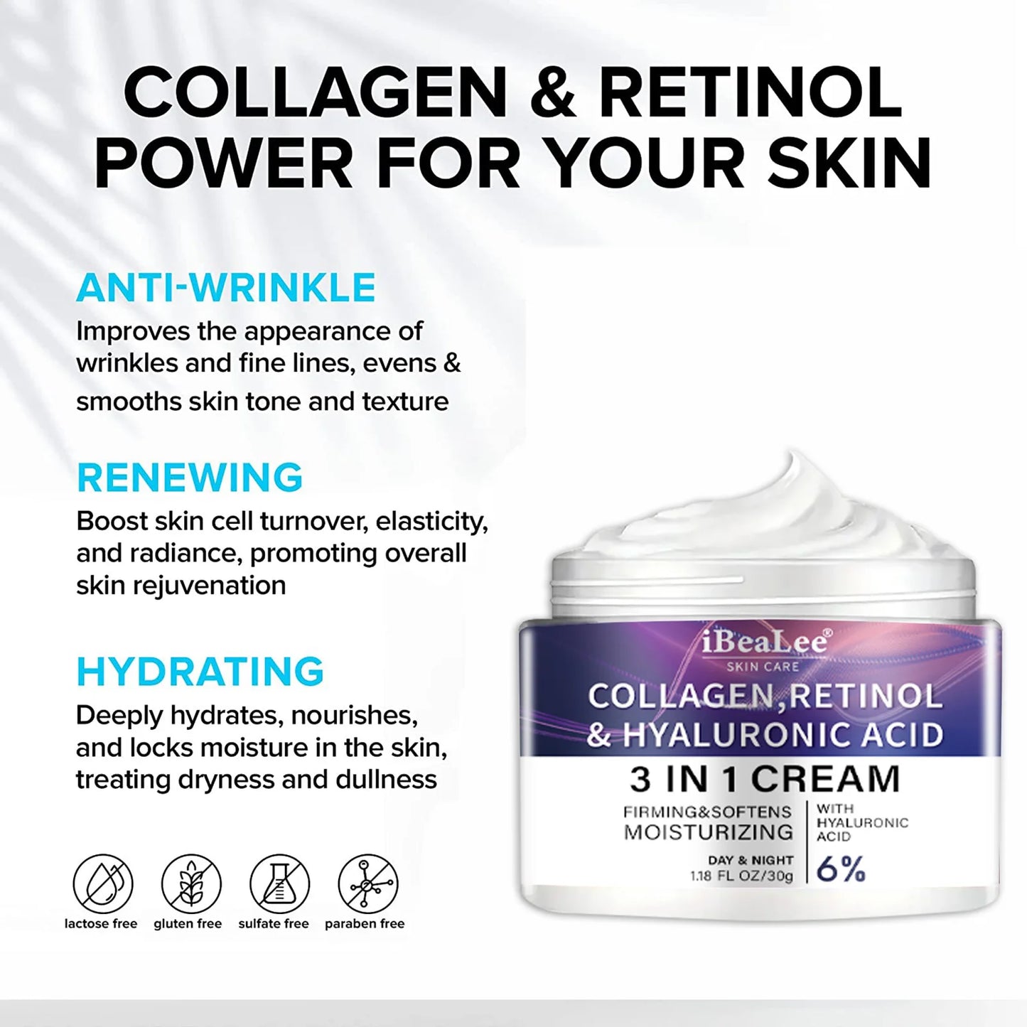 Retinol Anti-wrinkle Cream For Men Collagen Anti-Aging Removal Face & Neck Wrinkle Efficient Moisturize Firming Korean Skin Care ShopOnlyDeal