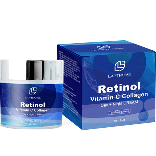 Retinol Professional Lanthome Whitening Collagen For Face Night and Day Reduces Wrinkles Lifting Brighten Moisturizing For Women ShopOnlyDeal