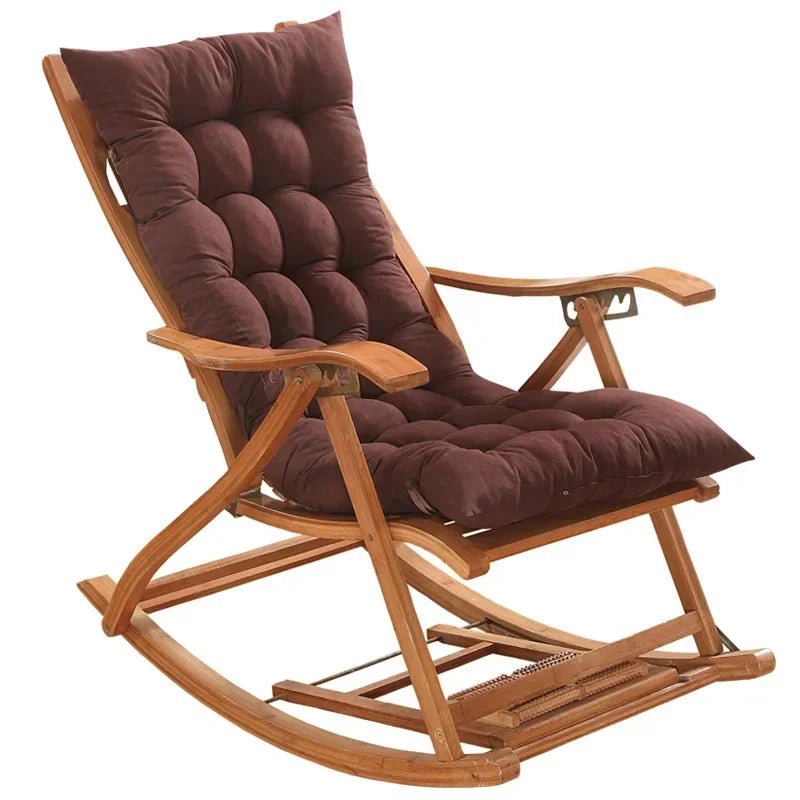 Rocking Chair Cushion Outdoor Garden Chair Cushion Non-Slip High-Backed  Chair Pads Washable Sun Lounger Cushion ShopOnlyDeal