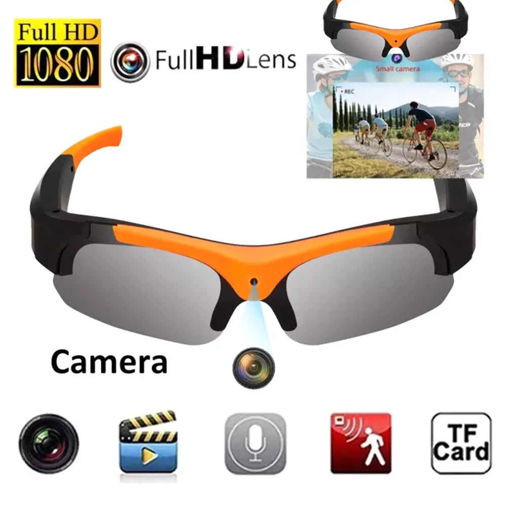 Outdoor Smart Glasses with Mini Camera - Wearable Audio-Video Recorder for Sports, Driving, and Security ShopOnlyDeal