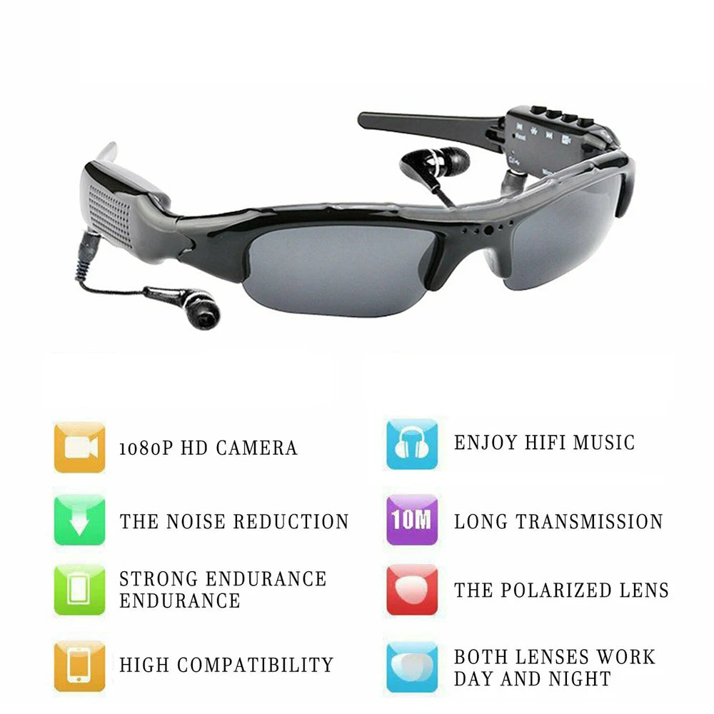 HD 1080P Polarized Lens Glasses Camera - Sports Sunglasses Video Recorder for Action and Security ShopOnlyDeal