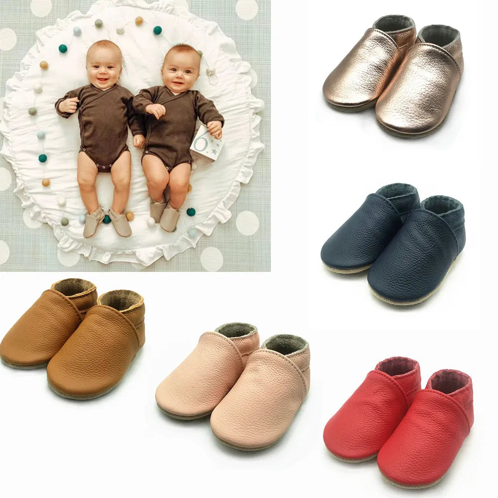 Baby Shoes Soft Cow Leather Bebe Newborn Booties For Babies Infant Toddler Moccasins Slippers First Walkers ShopOnlyDeal