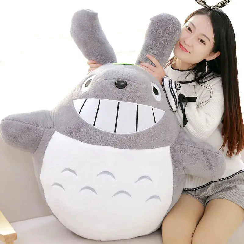 30-60cm Totoro Plush Toy Cute Plush Cat Japanese Anime Figure Doll Plush Totoro With Lotus Leaf Kids Toy Birthday Christmas Gift ShopOnlyDeal