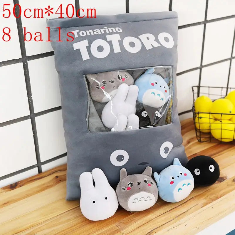 Kawaii Animal Balls Pudding Candy Bag Pillow Plush Stuffed Mini Doll of Donut Boba Milk Tea Bat Newt Cat Nap Plushie ShopOnlyDeal