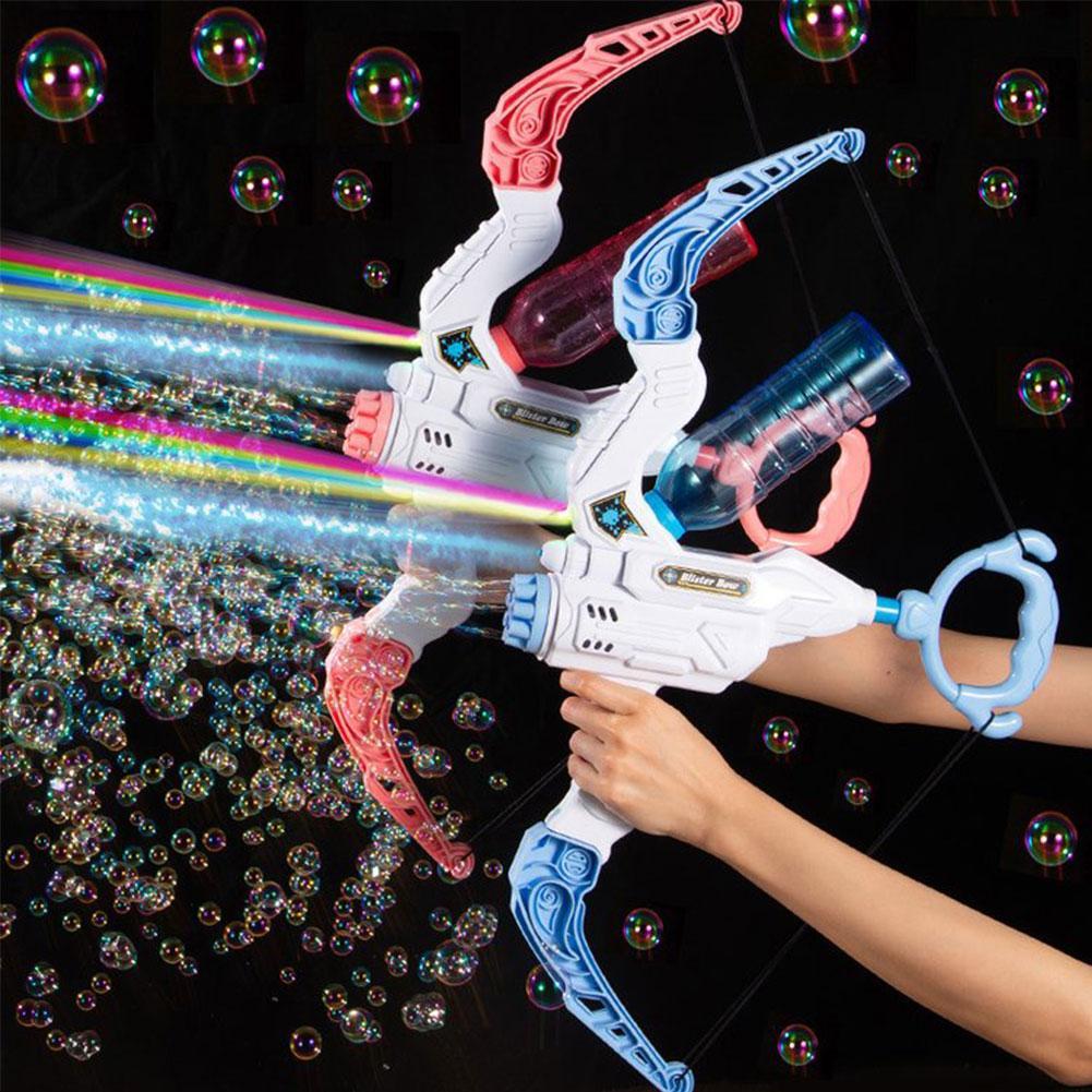 Bow Bubble Gun Arrow Automatic Bubble Blower and Launcher Water Gun 2 in 1 Outdoor Toys for Children Kid Gifts ShopOnlyDeal