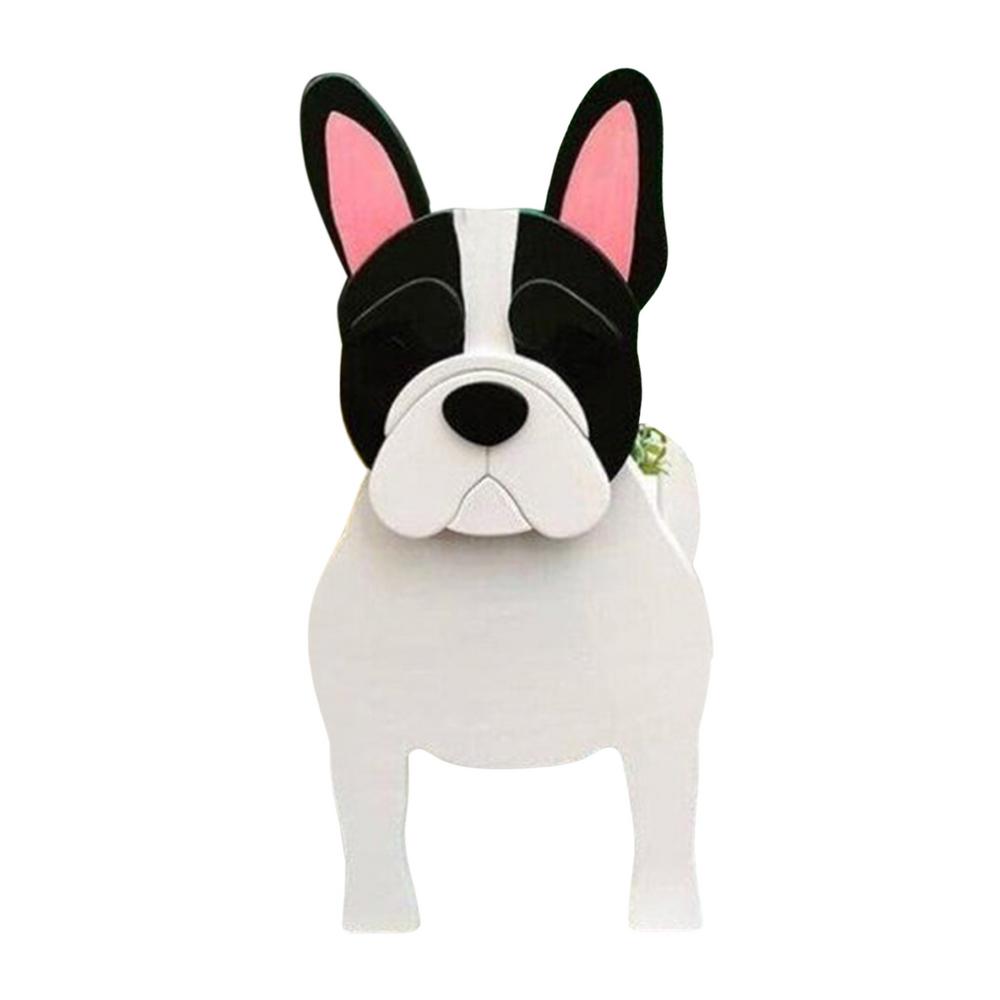 Garden Flower Pot Dog Planter Schnauzer Bulldog Poodle Corgi Yorkshire Garden Pots DIY PVC Flower Planter Garden Home Decor ShopOnlyDeal