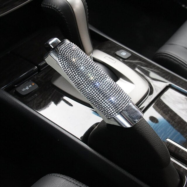 Luxury Diamond Car Gear Handbrake Cover Auto Decoration Rhinestone Universal Bling Car Accessories Interior for Women Girls ShopOnlyDeal