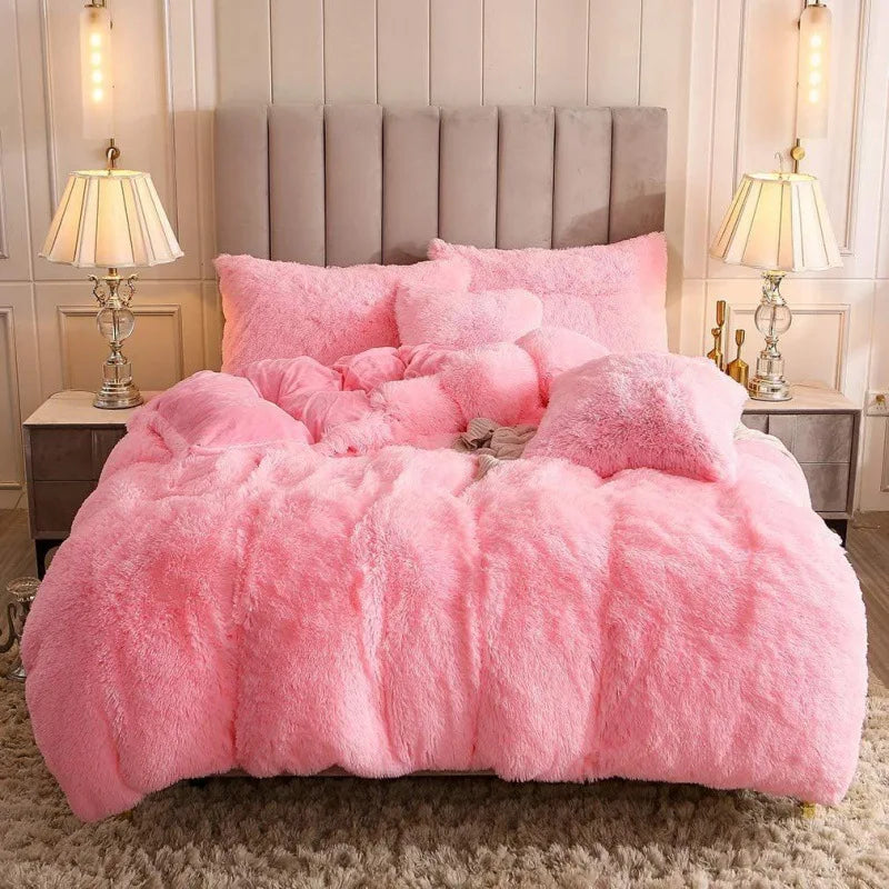 Luxury Ultra Soft Warm Fluffy Bed Set - Plush Shaggy Bedding Duvet Cover for Cozy Nights ShopOnlyDeal