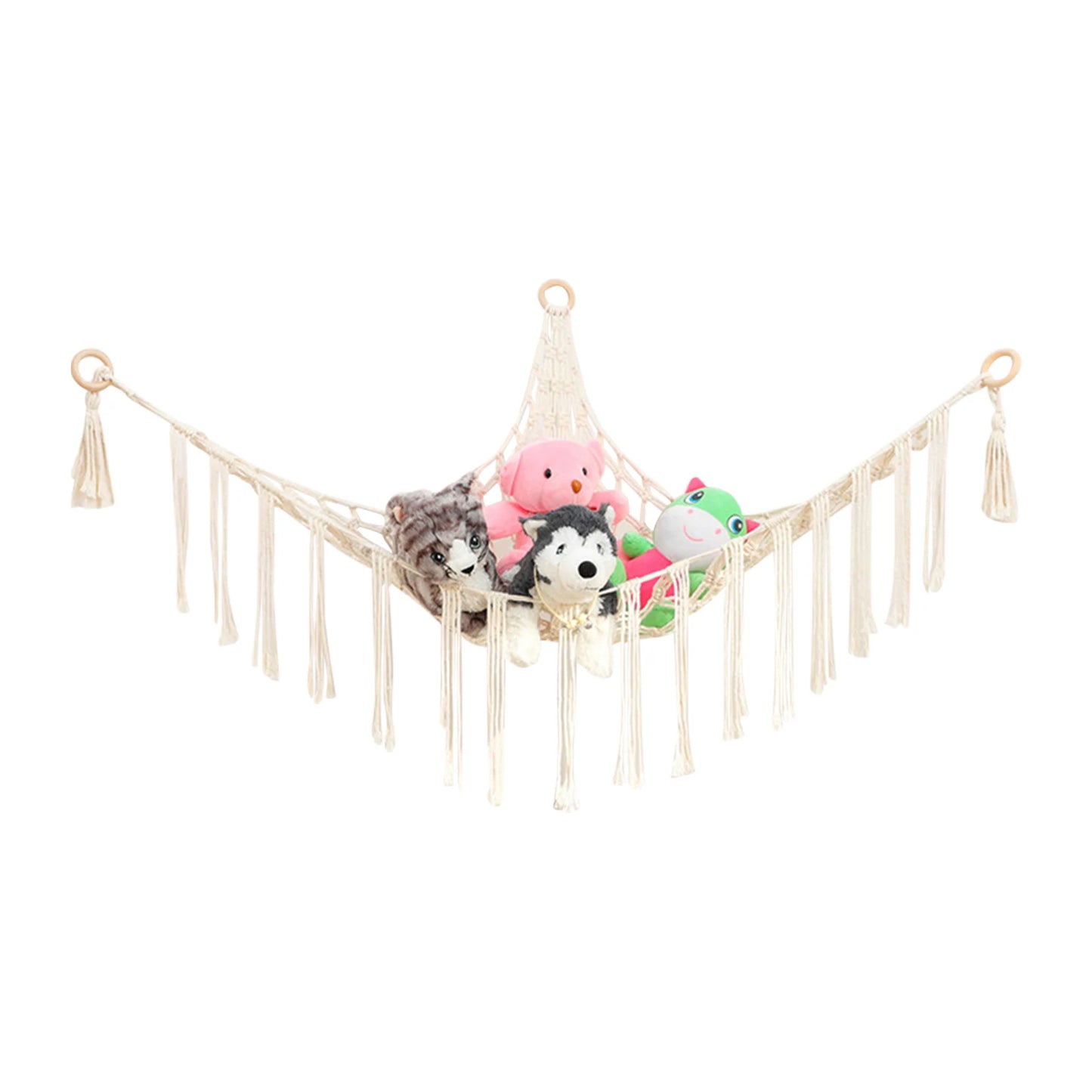 Animal Hammock Animals With Light Pet Net For Animals Corner Hanging Stuffed Animal Storage Holder Net For Kids Room ShopOnlyDeal