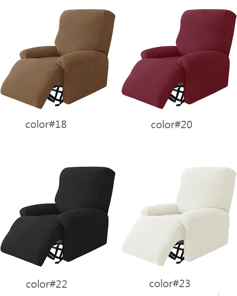 Lazy Boy Sofa Covers Knitted Recliner Elastic Sofa Protector Relax Armchair Cover Lounge Home Pets Anti-Scratch 1/2/3/4 seater Lucky 7 Store