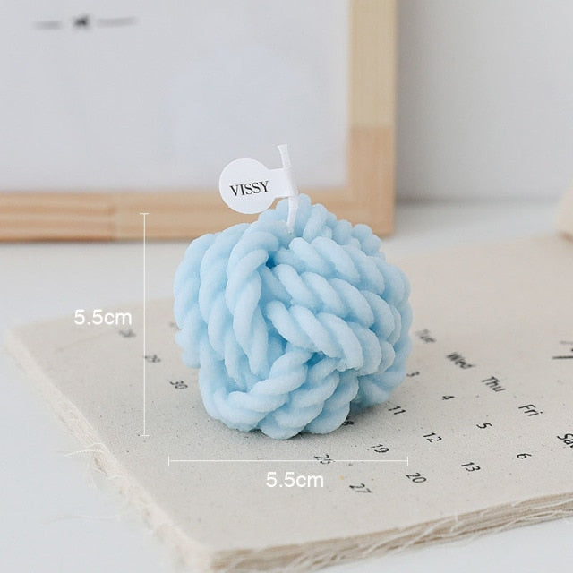 Wool Knot Creative Candle Handmade Candle Handcraft Home Decoration Wedding Gift Handmade Aromatherapy Scented ShopOnlyDeal