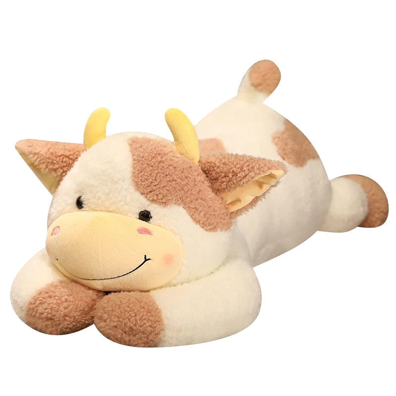 Milk Cow Kawaii Toy Hot 1pc 90cm/110cm Lovely Milk Cow Plush Toys Cartoon Stuffed Animal Cattle Dolls Sleeping Pillow For Baby Girls Birthday Gifts ShopOnlyDeal