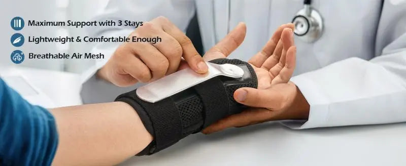 Adjustable Wrist Stabilizer Brace: Optimal Support for Carpal Tunnel, Tendonitis, and Arthritis Relief Yahame Healthy Store