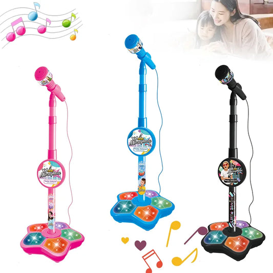 Kids Microphone with Stand | Karaoke Song Machine | Music Instrument Toy | Brain-Training Educational Toy | Birthday Gift for Girls & Boys ShopOnlyDeal