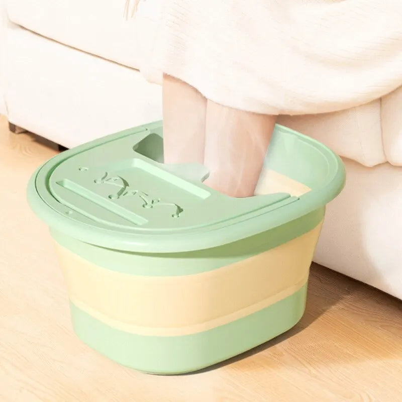 Foldable Foot Bath Bucket Massage Foot Wash Basin Home Laundry Tub Bucket Children's Foot Bath Basin Portable Foot Soak Foot Tub ShopOnlyDeal