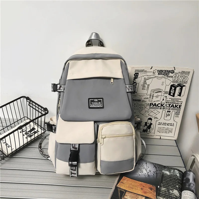 Kawaii Korean schoolbag female student backpack large capacity fashion boy backpack computer bag femal school backpack  school bags ShopOnlyDeal