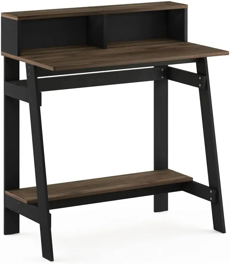 Simplistic A-Frame Computer Desk - Modern Black/French Oak Grey Computer Desk for Home and Office ShopOnlyDeal