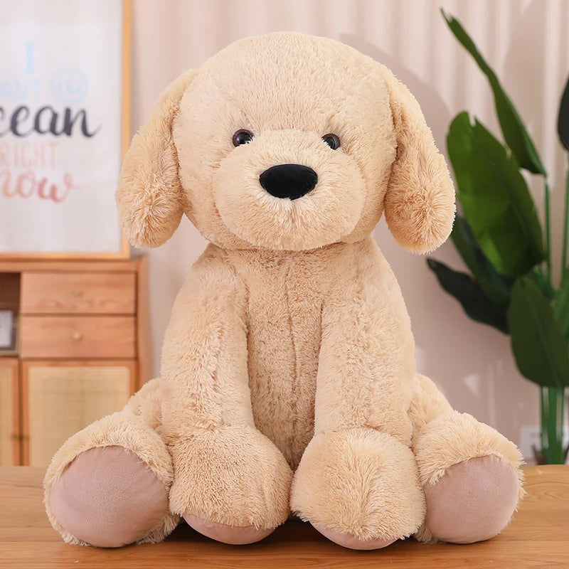 Big 60cm Lovely Golden Retriever Dog Plush Toys Kawaii Labrador Dog Dolls Stuffed Soft Animal Dolls Home Decor Gift For Children ShopOnlyDeal