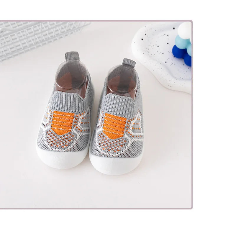 Children's New Toddler Shoes Explosion Spring and Fall Leisure with The Baby Board Shoes Soft Soles Stirrups Korean Flyknit Shoe ShopOnlyDeal