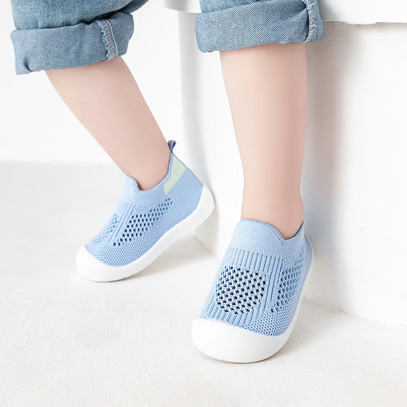 Spring Popular New Baby Shoes Mesh Knit Breathable Kid Girls Boys 0-3T Summer Slip-On Casual Sneakers Toddler Non-Skid Prewalker ShopOnlyDeal