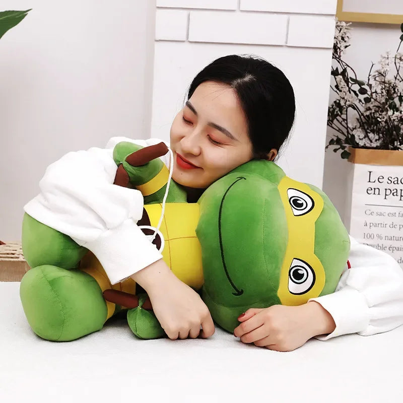 2023 New Q Version Teenage Mutant Ninja Turtles Cute Plush Doll Big Eyed Turtle Variant Era Doll Pillow Rag Doll Birthday Gift ShopOnlyDeal