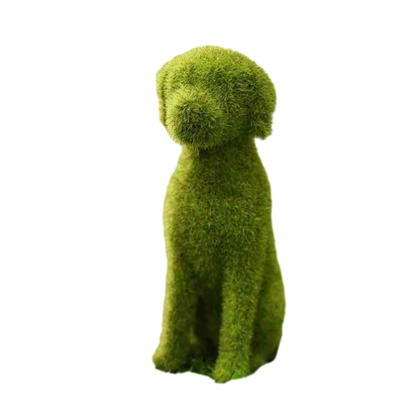 Grass Dog / Cat Statue Courtyard Anima Cute Dog Statues Grass Green Simulation Flocking Puppy Ornaments Moss Grass Cat Figurines Garden Decor ShopOnlyDeal