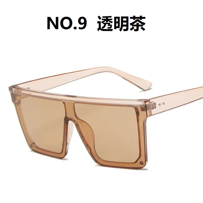 Square Oversized Sunglasses: Elevate Your Style with Big Frame Colorful Sun Glasses - Unisex Gradient Hip Hop Shades UV400 ShopOnlyDeal