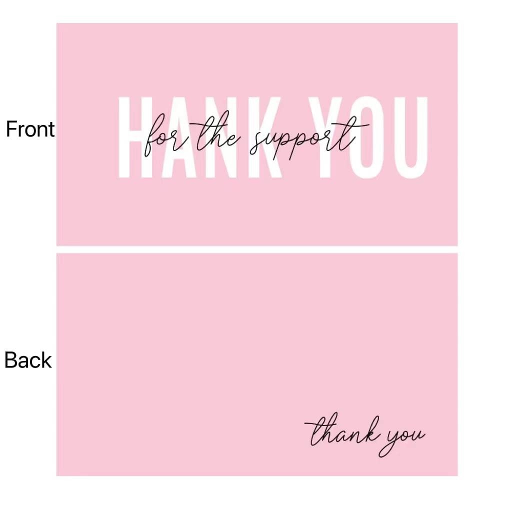 30pcs Thank You Cards For Shipping Packaging Pink You are the Heart of My Business Cards  Gift Wrapping Valentine's Day Wedding Uptrends