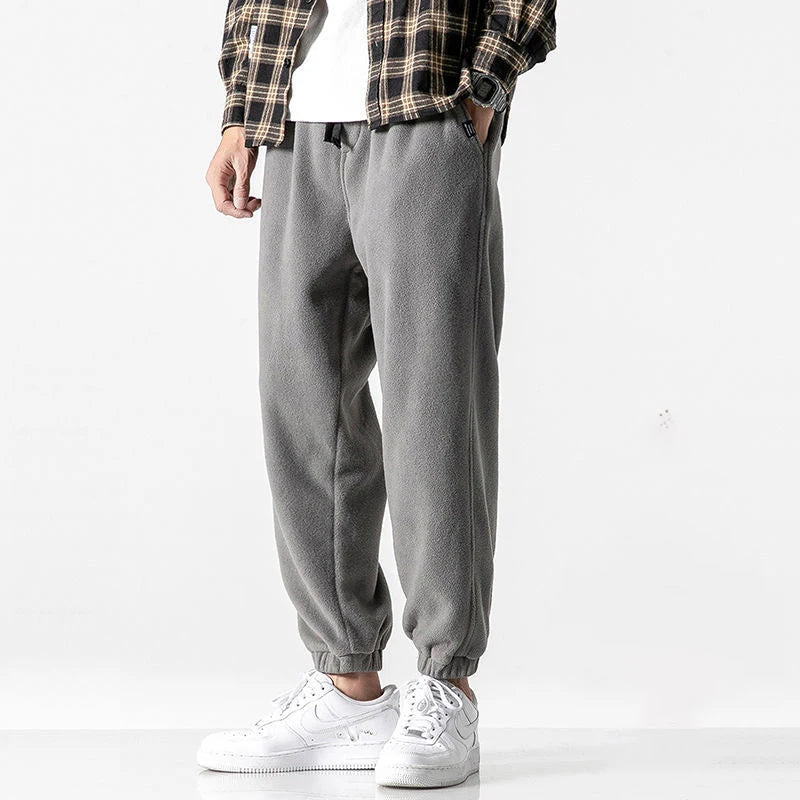 New Loose Jogging Pants for Men - 2023 Fashion Fleece Autumn Winter Warm Sweatpants - Male Outdoor Straight Trousers ShopOnlyDeal