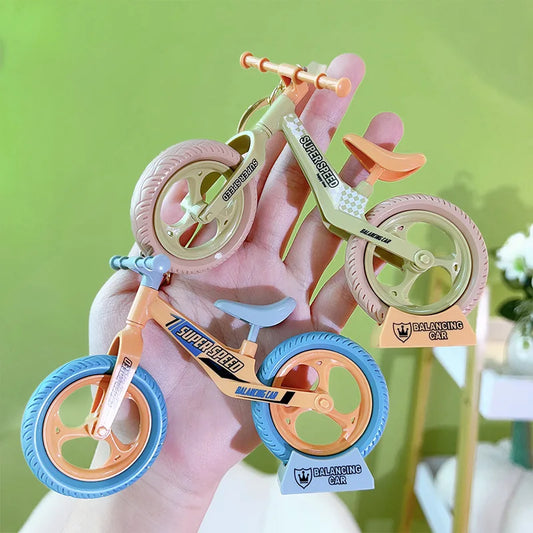 Cartoon Create Fun Play Can Be Actionable Sliding Bicycle Lovers Jewelry Key Chain Hanging Ornaments Small Gift Ornaments ShopOnlyDeal