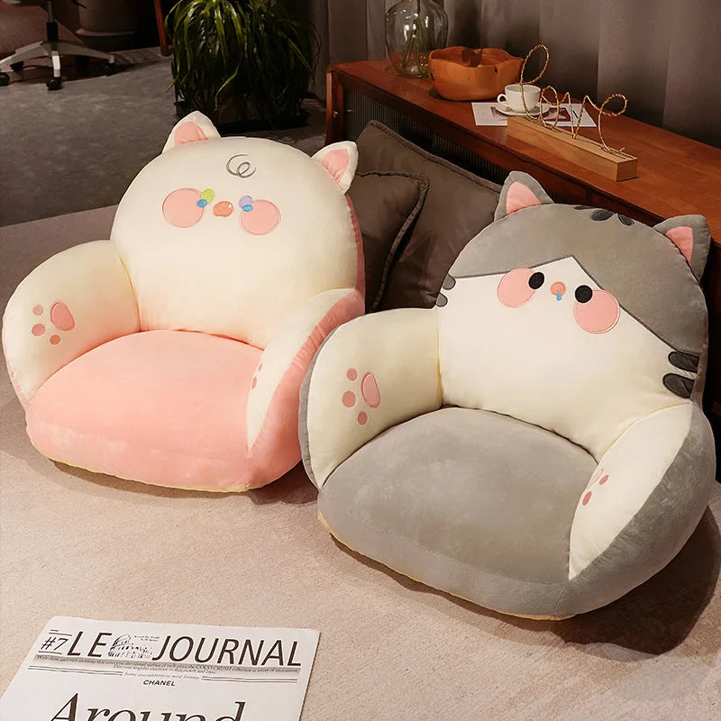 Cute Cartoon Lazy Sofa Chair Plush Seat Cushion - Kids' Furniture Protector - Soft and Anti-Slip Pillow Pads ShopOnlyDeal