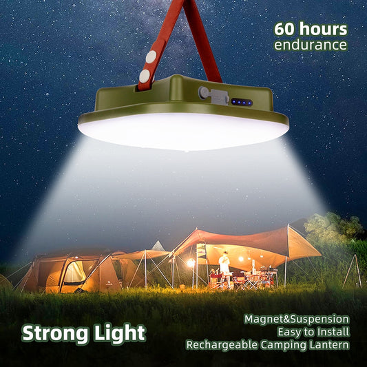 New Upgraded 15600maH Rechargeable LED Camping Strong Light with Magnet Zoom Portable Torch Tent Light Work Maintenance Lighting ShopOnlyDeal