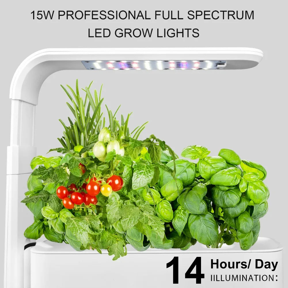 Indoor Garden Hydroponic Growing System Kits 3 Pods with Smart Full-Spectrum LED Growth Lights Hydroponics Herbs Pots ShopOnlyDeal