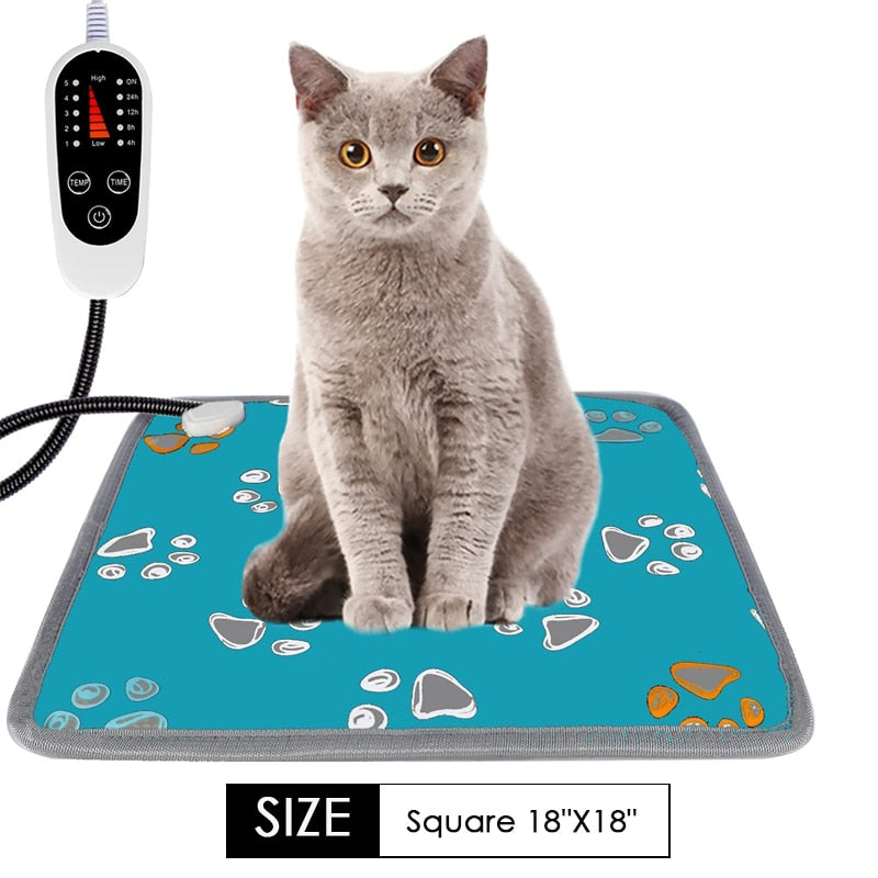 Dog Warm Bed Winter Electric Heating Pad Blanket Pet Pad Bed Cat Dogs Winter Warm Pad Home Office Chair Heating Pad Dog Beds Cat ShopOnlyDeal