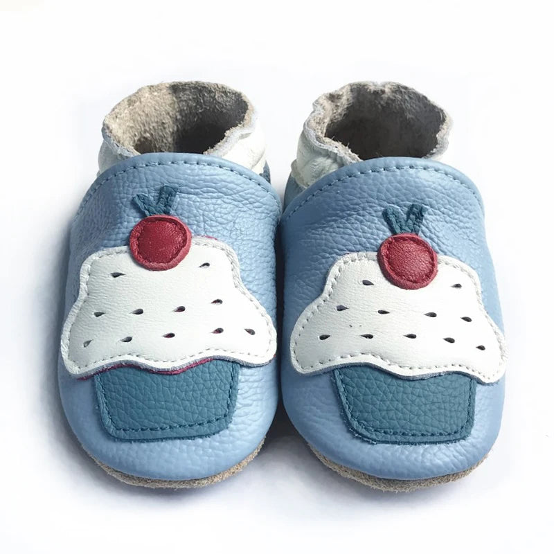 Baby Shoes Cow Leather Bebe Booties Soft Soles Non-Slip Footwear For Infant Toddler First Walkers Boys And Girls Slippers ShopOnlyDeal