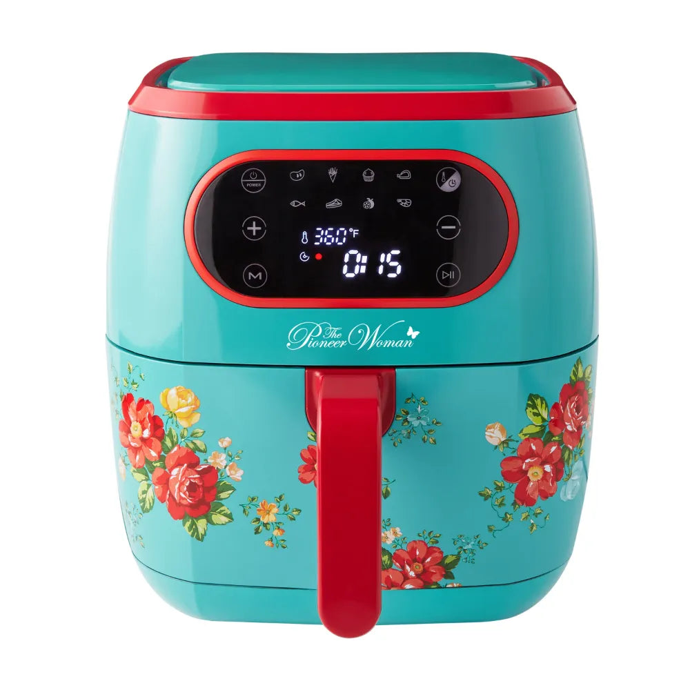 Air Fryer The Pioneer Woman Vintage Floral 6.3 Quart with LED Screen, 13.46" ShopOnlyDeal