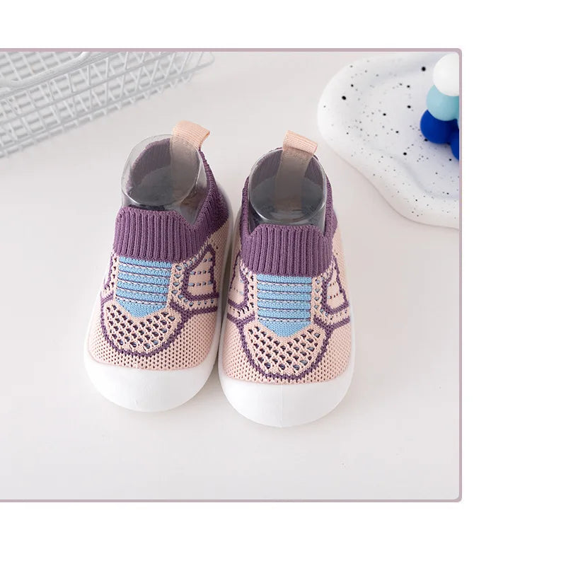 Children's New Toddler Shoes Explosion Spring and Fall Leisure with The Baby Board Shoes Soft Soles Stirrups Korean Flyknit Shoe ShopOnlyDeal