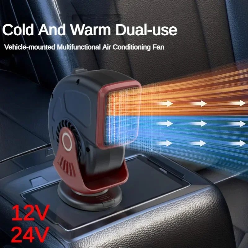 2 IN1 12V 150W Portable Car Heater Electric Cooling Heating Fan 360-Degree Electric Dryer Windshield Defogging Demister Defroste ShopOnlyDeal