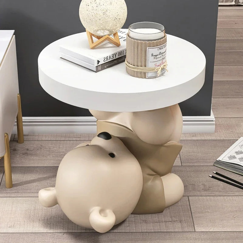 Vigorous Bear Statue Side Table Designer Simple Animal Free Shipping Coffee Tables Night Floor Basse De Salon Home Furniture ShopOnlyDeal