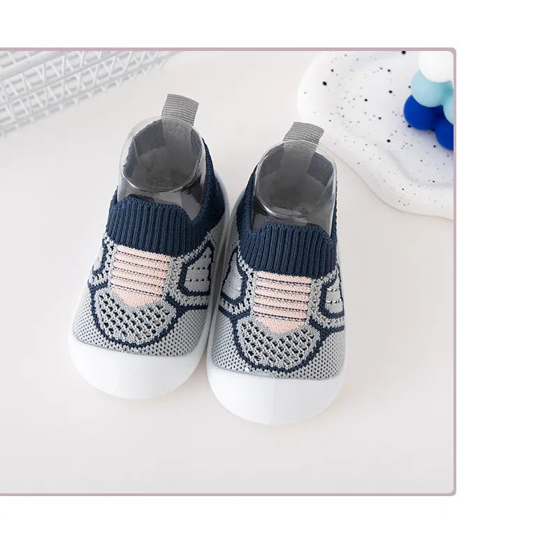 Children's New Toddler Shoes Explosion Spring and Fall Leisure with The Baby Board Shoes Soft Soles Stirrups Korean Flyknit Shoe ShopOnlyDeal