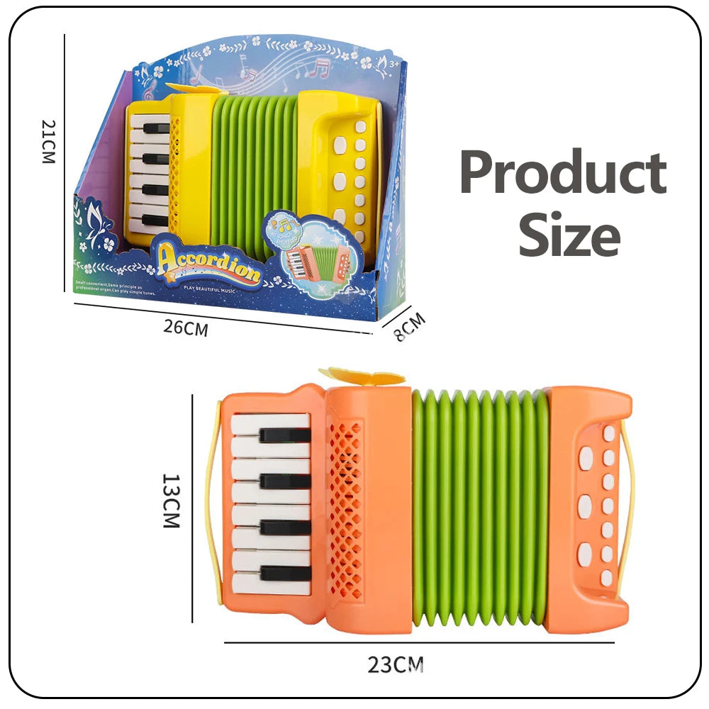 Accordion Toy for Kids | 10 Keys 8 Bass | Musical Instrument Educational Toy | Gifts for Toddlers, Beginners, Boys & Girls ShopOnlyDeal