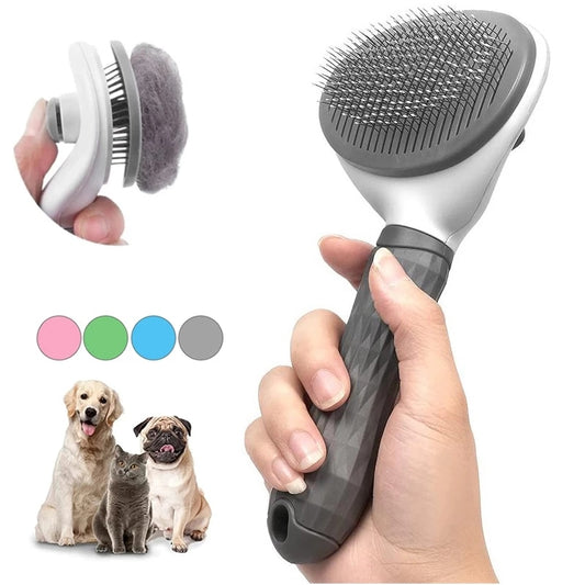 Pet Dog Brush Cat Comb Self Cleaning Pet Hair Remover Brush For Dogs Cats Grooming Tools Pets Dematting Comb Dogs Accessories ShopOnlyDeal