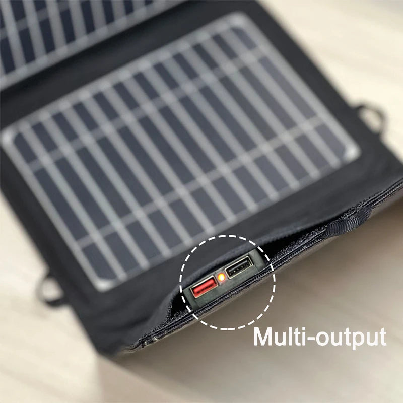 Portable Solar Panel | High Power Waterproof Foldable Charger | Outdoor Cells for Mobile Phone | Travel Essential ShopOnlyDeal