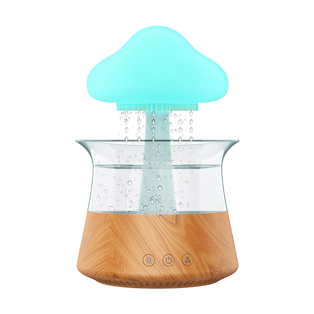 Mushroom Rain Air Humidifier Colorful Night Light Electric Aroma Diffuser Moisturize Skin Relieve Fatigues for Bedroom Kids Room ShopOnlyDeal