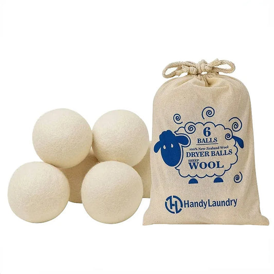 Nature Wool Dryer Balls Fabric Softener Ball for Sensitive Skin Reusable Softener Laundry Ball Home Washing Machine Accessories ShopOnlyDeal