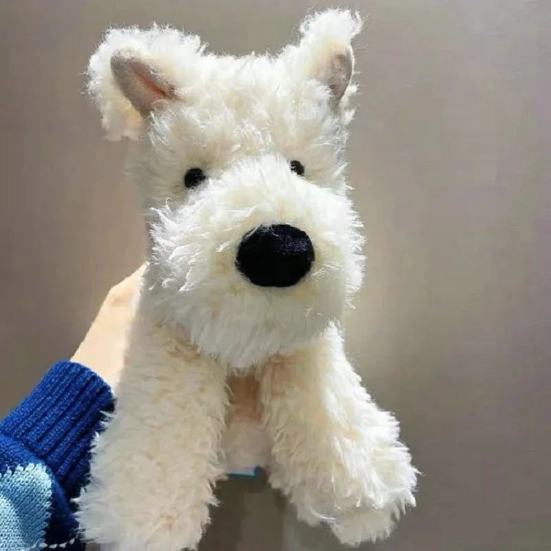 20/30/40cm Adorable Fluffy Hair West Highland White Terrier Plushie - Soft Puppy Plush Toy, Stuffed Lifelike Animal Baby Doll ShopOnlyDeal